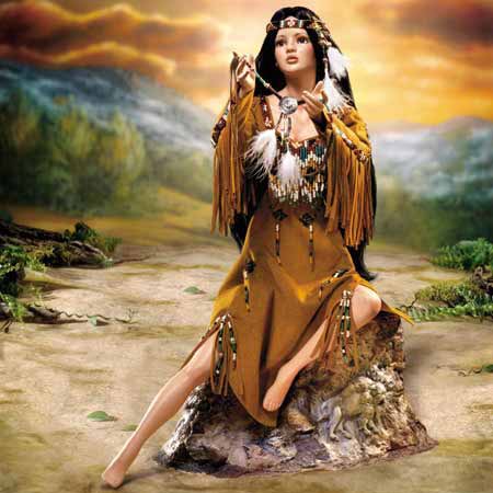 Ashton Drake Ashton Drake Native American Indian Doll “Legend Of Hope” Rare 18 Inch New 